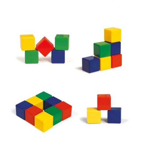 نمونه مدلهای چیده شده با مکعب رنگی